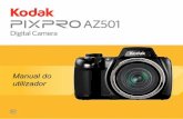 Manual do utilizador - Kodak PIXPRO Digital Cameras · tifique-se de que a orientação do canto do cartão coincide com a marcação existente na parte superior da ranhura do cartão