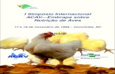 I Simpósio Internacional ACAV—Embrapa sobre Nutrição de Aves · essenciais para frangos de corte e rendimento de carne na ... Máquinas e equipamentos que garantem as ... não