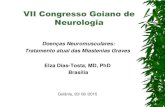 VII Congresso Goiano de Neurologia - goeventos.com.br · Subclasses de Anticorpos - IgG1, IgG2, IgG3 e IgG4 Idade de início - precoce  tardio ... IV) MGFA, 2000 I: qualquer