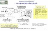 Receptores ópticos - sem pré-amplificação ópticacadeiras.iscte-iul.pt/STG/Acetatos/Acetatos11.pdf · Sensibilidade em condições reais de funcionamento Penalidade de potência