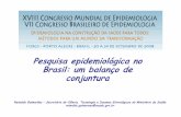 Pesquisa epidemiológica no Brasil: um balanço de conjuntura · 1.1.3 Insuficiente articulação de áreas do conhecimento focalizadas na pesquisa em uma perspectiva inter ou transdisciplinar;