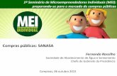 Compras públicas: SANASA - Prefeitura Municipal de Campinascampinas.sp.gov.br/arquivos/desenvolvimento-economico/seminario... · contrataÇÕes (r$) de microempresas e empresas de