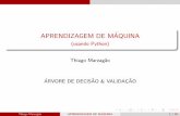 APRENDIZAGEM DE MAQUINA - thiagomarzagao.comthiagomarzagao.com/assets/teaching/ipea/slides5.pdf · Entropia E = P C c=1 p gc(log(p gc)) (log geralmente na base 2, mas base n~ao e