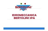 IDROMECCANICA BERTOLINI SPA - bertolinipumps.com.br · Porque Bertolini significa 100% Tradição Italiana: A partir de 3 gerações apenas produtos fabricados em Reggio Emilia, com