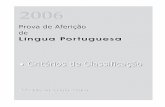 20062006 2004 · Língua Portuguesa Prova de Aferição ... documento Objectivos dos Itens e Critérios Específicos de ... Nos itens objectivos, será atribuído o código 0 às