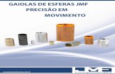 Catálogo de Gaiolas de Esferas - Bem vindo à JMF Componentes · Medidas expressas em mm. Gaiola de esferas com anel externo - Alumínio D1 = Diâmetro da coluna D2 = Diâmetro interno