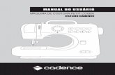MANUAL DO USUÁRIO - Mais Continental Sua Loja na Internetmaiscontinental.com.br/produtos/cadence/maquina-costura/manual... · no manual de instruções. ... diagramas expostos na