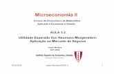Microeconomia II - pascal.iseg.utl.ptpascal.iseg.utl.pt/~midm/micro2_lic_0708/aula 3_2.pdf · 18-03-2008 Isabel Mendes/MICRO II 2 3.2 Utilidade Esperada: Aplicação ao Mercado de
