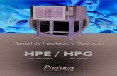 HPE / HPG - praticafornos.com.brpraticafornos.com.br/arquivos/manuais/manual-HPE80.pdf · Os tempos e temperaturas apresentados na tabela acima são indicativos, que devem ser ajustados