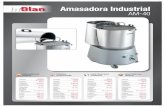Amasadora Industrial - inblan.com · facilement sur la farine en abaissant le réservoir d’eau dans le récipient fixé sur la machine, et évitant ainsi les brûlures par des possibles