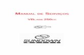 VBLADE 250 CC - Luiz Cruz - Ovelha Negra · 2017-07-31 · VBlade 250cc INTRODUÇÃO Este manual foi elaborado pela Sundown para ser utilizado pelas suas revendas autorizadas, ...