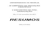 303O ON LINE 18-12) - unimar.br · Cláudia Bonini Abreu dos Santos ... auxiliando no ensino da disciplina de cirurgia e ... ABIB. M. D.*; ABIB. T. D.*; ROSSI. P. B. R.