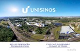 2º MELHOR UNIVERSIDADE PRIVADA DO BRASIL - Crea-RS · Uma universidade de excelência acadêmica e em busca da internacionalização Aos 47 anos, a Unisinos está entre as maiores