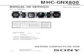 MHC-GNX800 - Diagramasde.comdiagramasde.com/diagramas/otros2/MHC-GNX800 (BR).pdf · • Não resolde componentes em um mesmo ponto da placa mais 200mm da superfície da de três vezes.