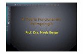 A Teoria Funcional em Antropologia - Mirela Berger · Teoria Estrutural Funcionalista Enquanto o Malinowskiconcentrou-se na idéia de função, Brown abordou também a idéia de estrutura,