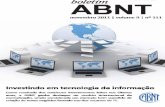 [ Editorial ]abnt.org.br/images/boletim/Novembro-2011.pdf · informação é uma ferramenta de estratégia e produti-vidade, pois além de criar e redefinir modelos de ne-gócios