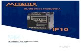 INVERSOR DE FREQUÊNC IA - metaltex.com.br · MANUAL DE OPERAÇÃO  Ref. 4-003-1.0 Mai / 2017 IF10 ... Iniciar operação de bobinagem Terminal de entrada FWD (0 a 32). 6