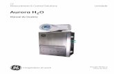 Aurora H2O - gemeasurement.com · • Leitura Direta em lbs/mmscf, mg/m3 ou ppm. • Leitura do ponto de orvalho da pressão do processo (com usuário constantemente programado ou