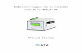 Indicador/Transdutor de Corrente mod. MFC-400/I-IAClicht-labs.com/files/manual_mfc400iiac_pt.pdf · Nota: os nomes dos parâmetros DNP3 foram mantidos no original em inglês para