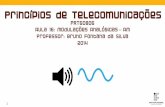 Princípios de Telecomunicações · (b) for all t Envelope A m(t) for all t Envelope (c) (e) (d) Figure 4.8 AM signal and its envelope. * E(t) must also be a slowly varying signal