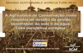 A Agricultura de Conservação como resposta ao desafio da ... · Conservação dos recursos naturais (solo, água, biodiversidade, etc.) Fornecimento de outros serviços de ecossistema