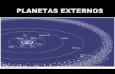 PLANETAS EXTERNOS - astro.iag.usp.brthais/aga210_files/aulaplanetasexternos.pdf · planetas juntos, e equivale a 1/1000 da massa do Sol. Sua composição é a mesma do Sol: basicamente