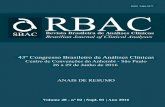 43º Congresso Brasileiro de Análises Clínicas - sbac.org.brsbac.org.br/rbac/wp-content/uploads/2016/07/RBAC-vol-48-2-Supl01... · Faça parte das discussões e mobilizações do