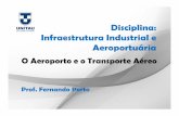 Disciplina: Infraestrutura Industrial e Aeroportuária Industrial e Aeroportuária Prof. Fernando Porto O Aeroporto e o Transporte Aéreo Introdução • Desde o início do século