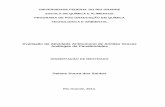 Avaliação da Atividade Antitumoral de Amidas Graxas ... · iii A Comissão Examinadora abaixo assinada aprova a Dissertação de Mestrado Avaliação da Atividade Antitumoral de