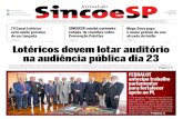 TV Canal Lotérico SINCOESP conclui a primeira Mega Sena ..._281_29.pdf · COESP terminou neste dia 11/05 a primeira rodada de negociações com cinco grupos de representantes dos