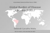 Global Burden of Disease GBD Brasil-2017ans.gov.br/images/Deborah_Carvalho_Malta.pdf · Fonte: IBGE. POF 2008-2009. Antropometria e estado nutricional de crianças, adolescentes e