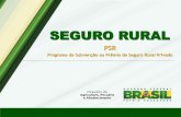 SEGURO RURAL - agricultura.gov.br · Aquícola Carcinicultura, maricultura e piscicultura 40% 32 VALOR MÁXIMO SUBVENCIONÁVEL (CPF) 192 Seguradoras habilitadas Aliança do Brasil