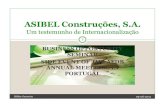 ASIBEL Construções, S.A. - aicep Portugal Global · Infraestruturas de água, esgotos e electricidade, Turismo, etc. Procura de capacidade técnica externa para a realização destes