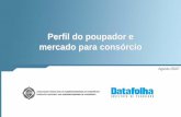 Perfil do poupador e mercado para consórcio - ABACabac.org.br/servicos/Pesquisa_Data_Folha.pdf · Com cerca de 60% cada, destacam-se viagens e eletrodomésticos. Em um segundo patamar,