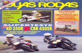 rd350lc.netrd350lc.net/DuasRodas190.pdf · Honda CBR 450SR (abimå)chegou a M km/h de tñáxima nð teste, enquanto que a 'Yamaha 3D à50R (abaixo) alcançou 199,' km/h, RD come\òu