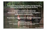 Católica de São Paulo de Justiça do Estado do Pará 2º ... · determinado ecossistema, historicamente reproduzindo seu ... aos componentes da ... Slide: Juliana Santilli.