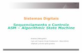 Sistemas Digitais Sequenciamento e Controle ASM ...aleph0.info/cursos/sd/2018-q2/MCTA024_Aula17_ASM_2017-2a.pdf · baseando-se unicamente nos bits de Entrada e de Estado ... Diagrama