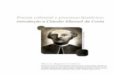 Poesia colonial e processo histórico · do pensamento, a publicação de obras fundamentais do iluminismo e da ilustração, como a Enciclopédia, de Diderot e D’alembert (1751-1772),