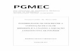 PGMEC · que os modelos propostos aqui são os únicos ﬁsicamente realísticos que prevêm ondas de calor de velocidade ﬁnita. O principal objetivo é mostrar abordagens alternativas