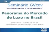 Seminário GVcev maria... · Departamento de Mercadologia – FGV- EAESP . Sumário Definição do luxo em termos de mercado O mercado de luxo no mundo O mercado de luxo no Brasil