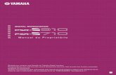 Manual do Proprietário - Yamaha Musical do Brasil · Recomendamos que você leia este manual atentamente para tirar ... à sua apresentação com frases e ritmos ... (Conectando