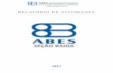 RELATÓRIO DE ATIVIDADES - ABES | Seção Bahia · 29° Congresso Brasileiro de Engenharia ... 22 Cursos de Revit e Autocad da ENGETOP 23 Simpósio de ... área de Engenharia Sanitária