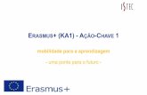 Erasmus+ (KA1) - Ação-Chave 1 - ISTEC – Instituto Superior · projeto de mobilidade ... das tarefas e tutor) Definição do plano de estágio –ISTEC, ... Certificado de estágio