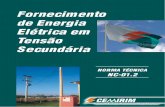 NC 01 - CEMIRIM - A Cooperativa de Energia da … - POSTES DO PADRÃO DE ENTRADA..... 21 7.7 - CONDUTORES..... 21 7.8 - ATERRAMENTO ..... 21 ... de padrão de entrada monofásico,
