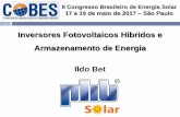 1 Inversores Fotovoltaicos Híbridos e Armazenamento de ... BET - PHB.pdf · Qualidade de energia Livre de distúrbios da rede ... de entrada • 90 Vcc ≤ Vin ≤ 400 Vcc ... diesel,