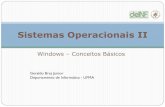 Sistemas Operacionais II - deinf.ufma.brgeraldo/soii/12.windows3.pdfmanipuladores do processo e do thread; O thread inicia sua execução executando um procedimento de sistema para