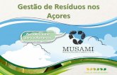 Gestão de Resíduos nos Açores - fiepr.org.br · Sistema de triagem de resíduos de embalagem Sistema de valorização energética (calor e eletricidade) por grelha com recuperação