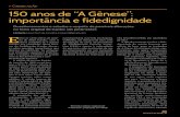 Codiﬁ cação 150 anos de “A Gênese”: importância … Anos de A Genese - A Importancia e...ração das chamadas fotos de Espí-ritos, em que foi condenado. Muitos registros