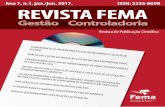 Revista FEMA Gestão e Controladoria · Prof. Me. Marcos Volnei dos Santos ... período de julho de 2015 a junho de 2016. A análise e a interpretação dos dados ... O referencial