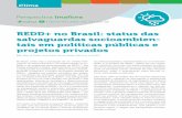 REDD+ no Brasil: status das salvaguardas socioambien- tais ... · ... Ed. 01 | Vol. 02. Clima ... de desenho e de implementação de suas políticas de REDD+, procurou- ... em curso.